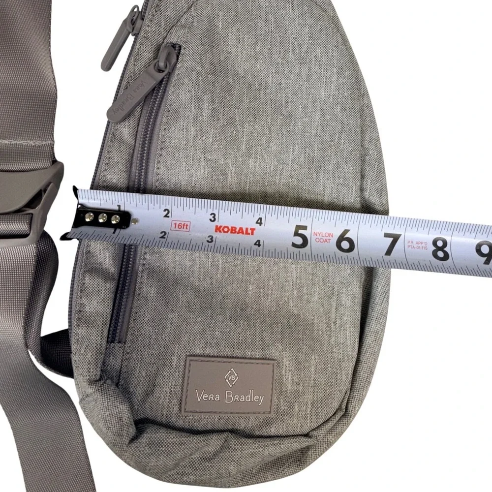 Vera Bradley ReActive Mini Sling Backpack Heather Gray‎ Recycled Crossbody Bag